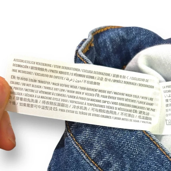 Abercrombie & Fitch Women's High Rise Jeans - Dark Blue - Picture 16 of 16